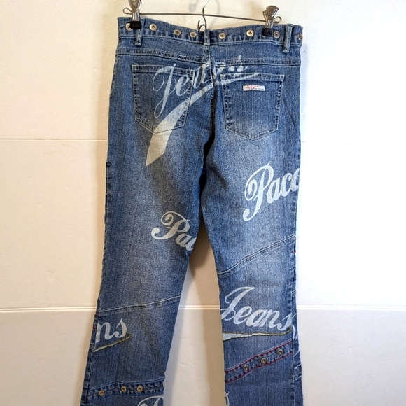 Paco Junior Jeans Embellished with Embroidery, Studs and Script - Picture 2 of 4